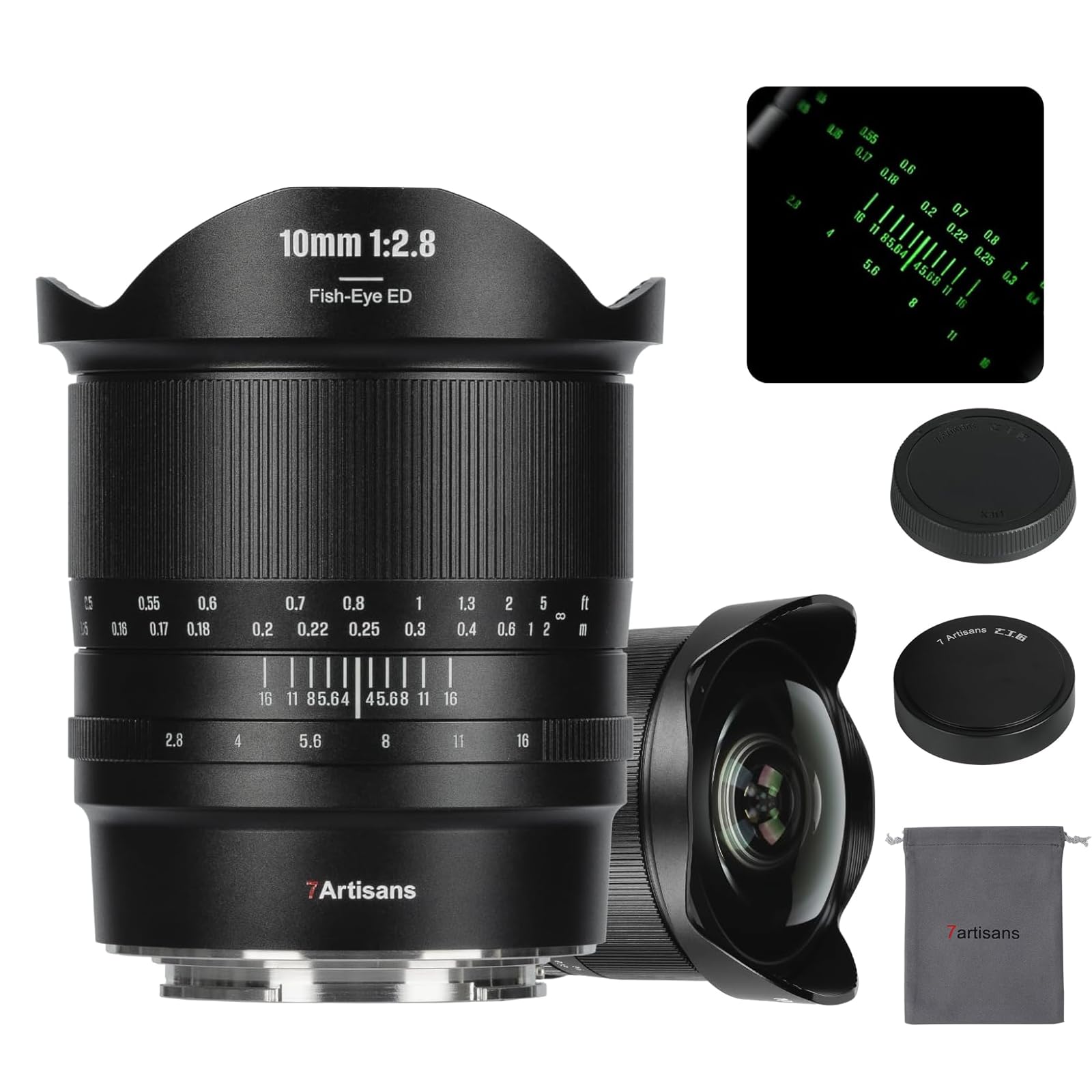 7Artisans 10mm F2.8 II for L-mount lens, ultra wide angle, fisheye